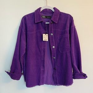Zara 90s Style Corduroy Jacket NWT
